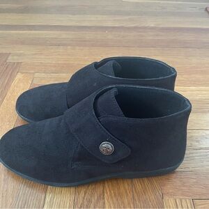 Propet Black Suede Ankle Boots